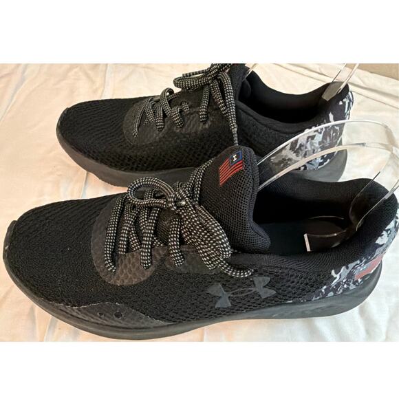 Women's Under Armour Charged Pursuit 3 Freedom Shoes #3026540-001 Size 9 - Picture 4 of 8